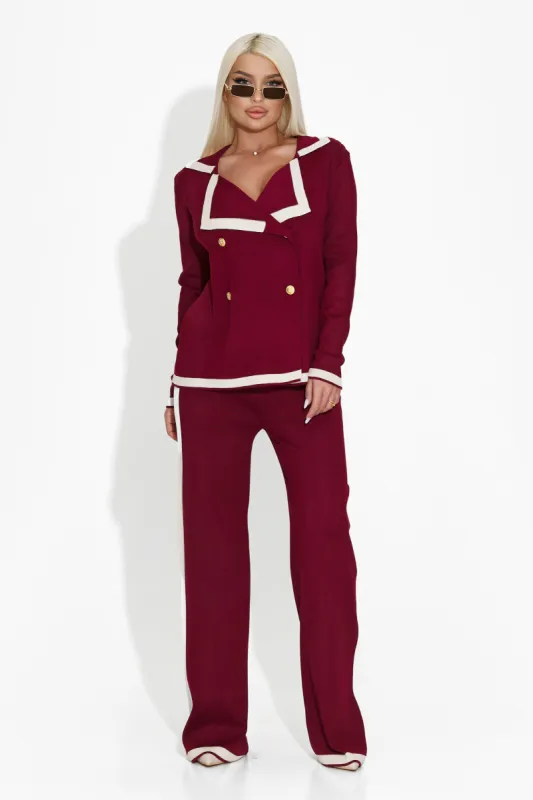 Compleu dama elegant burgundy Rylia Bogas sold by bogas