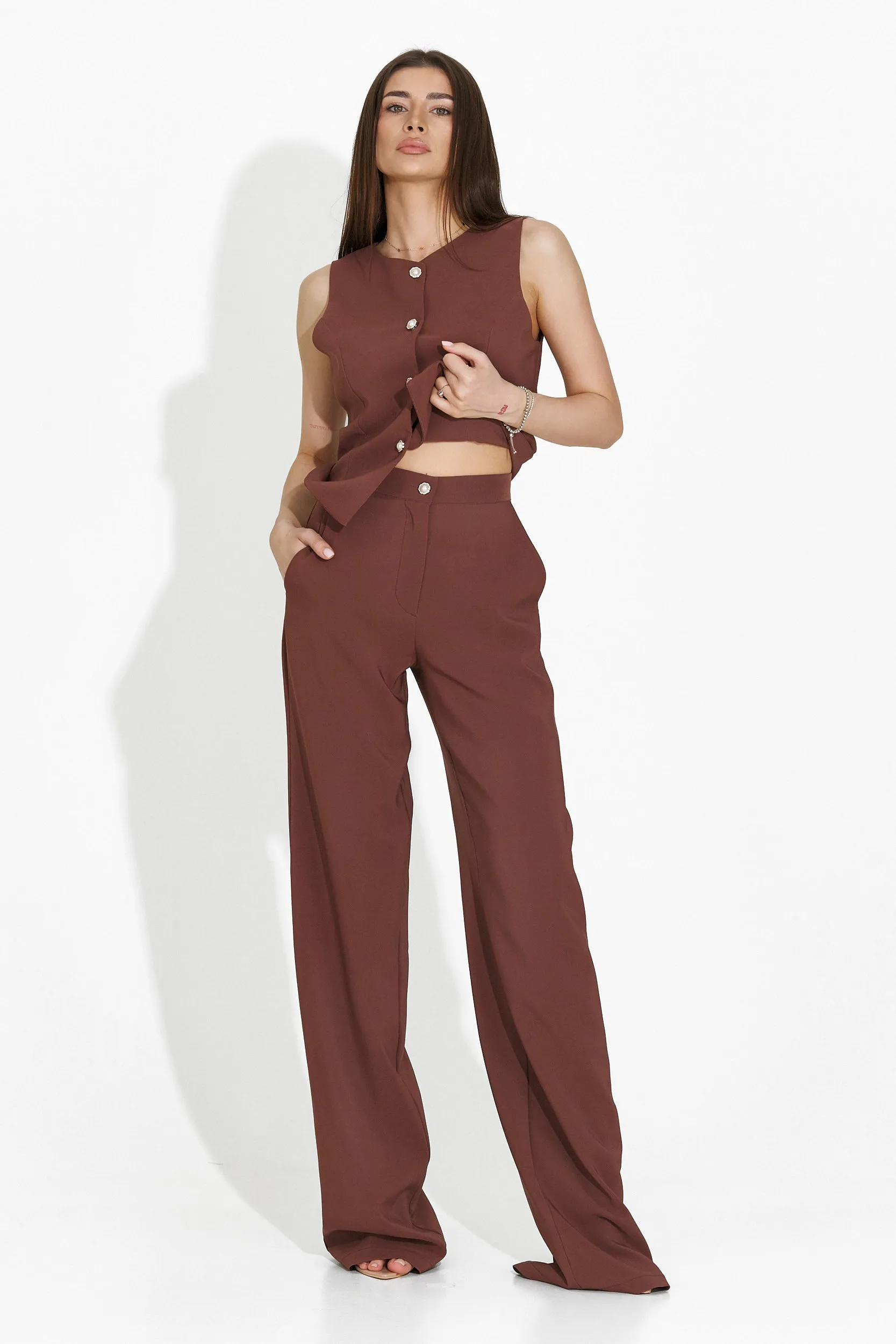 Compleu cu pantaloni dama maro Barnysa Bogas sold by bogas product image thumbnail 5