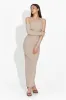 Rochie dama lunga bej Karolyn Bogas sold by bogas