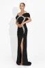 Rochie dama lunga neagra Condesa Bogas sold by bogas