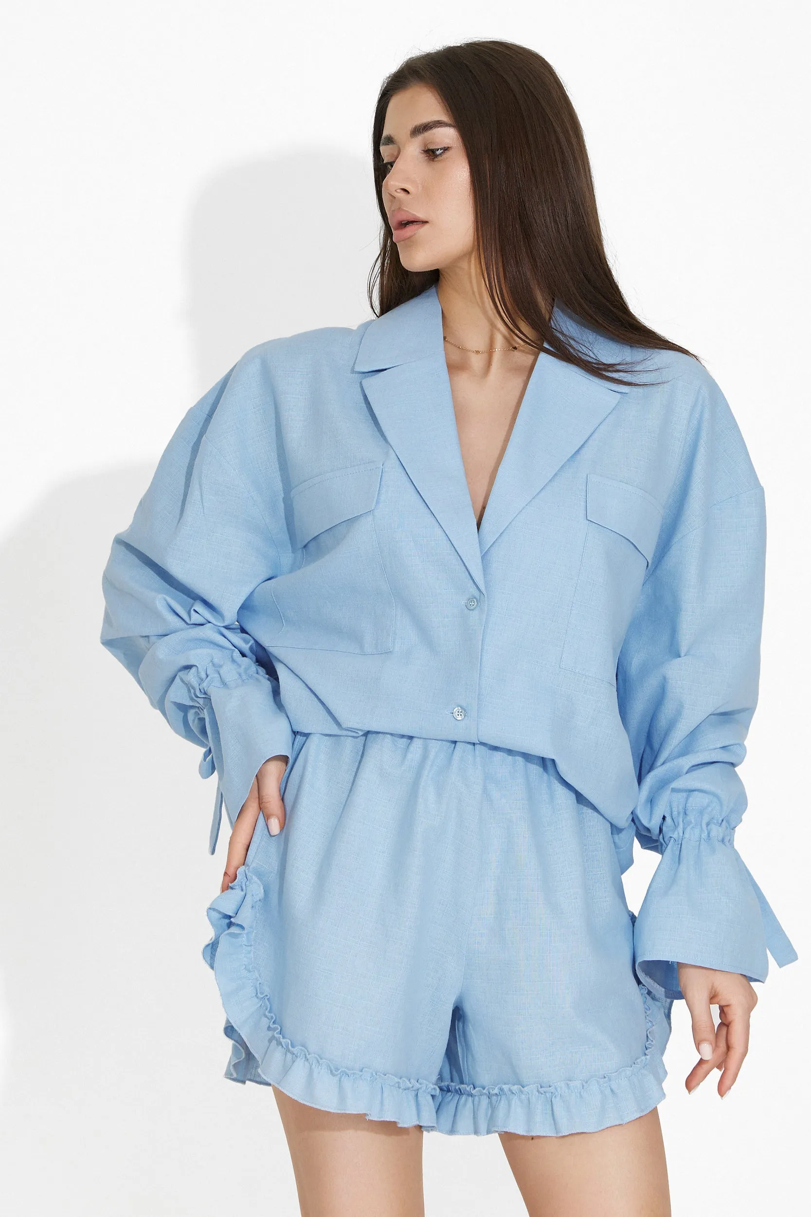 Compleu cu pantaloni dama bleu Margit Bogas sold by bogas product image thumbnail 2