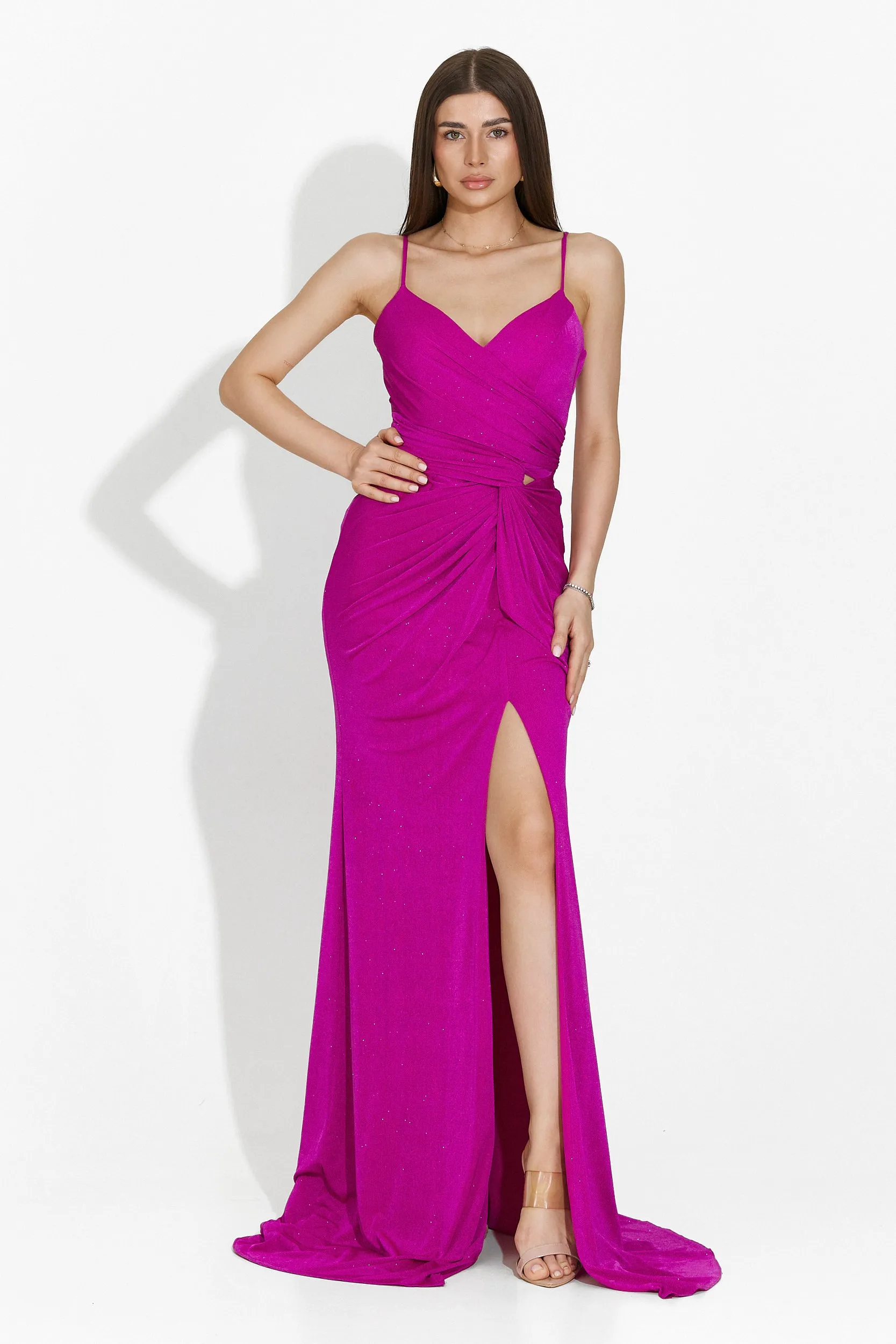 Rochie dama lunga fucsia Kristeny Bogas sold by bogas