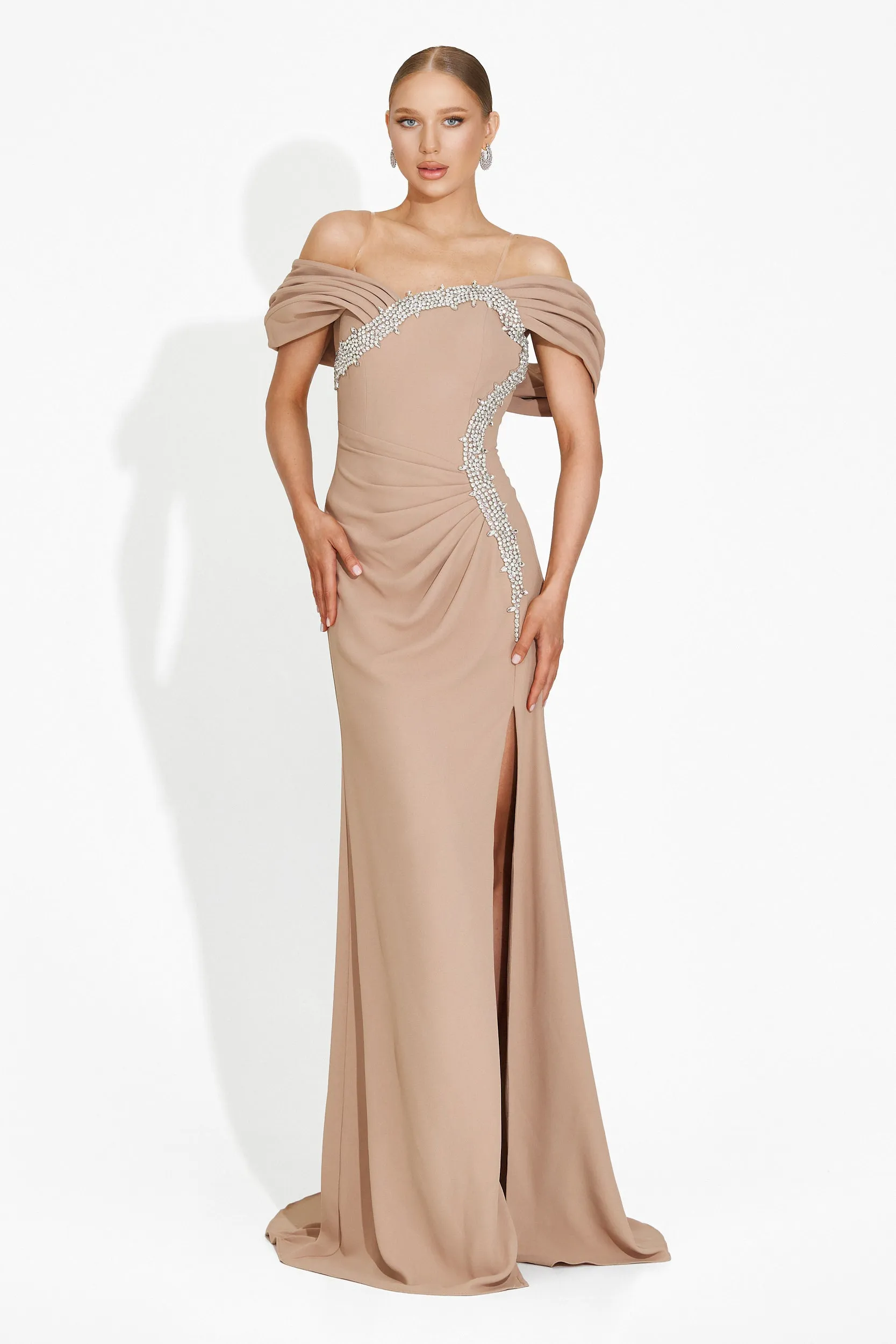 Rochie dama lunga bej Condesa Bogas sold by bogas product image thumbnail 5