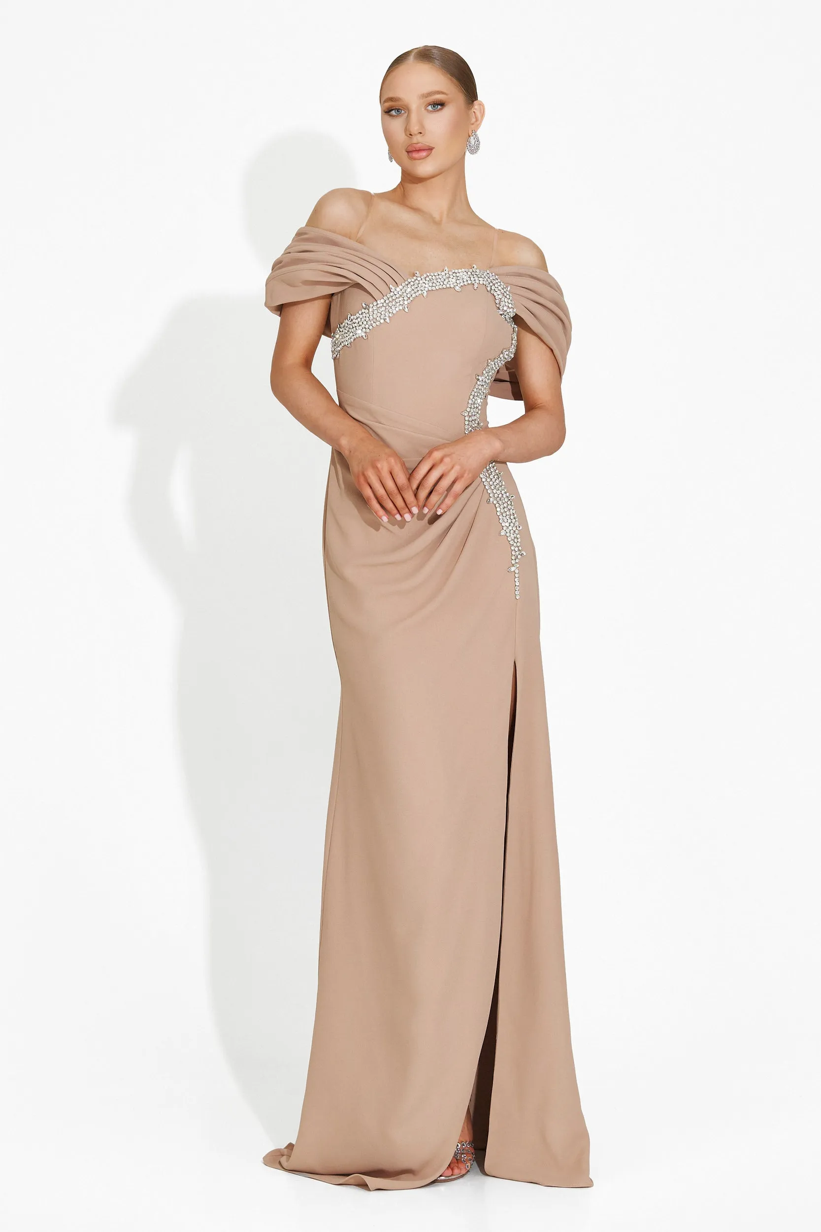 Rochie dama lunga bej Condesa Bogas sold by bogas product image thumbnail 4