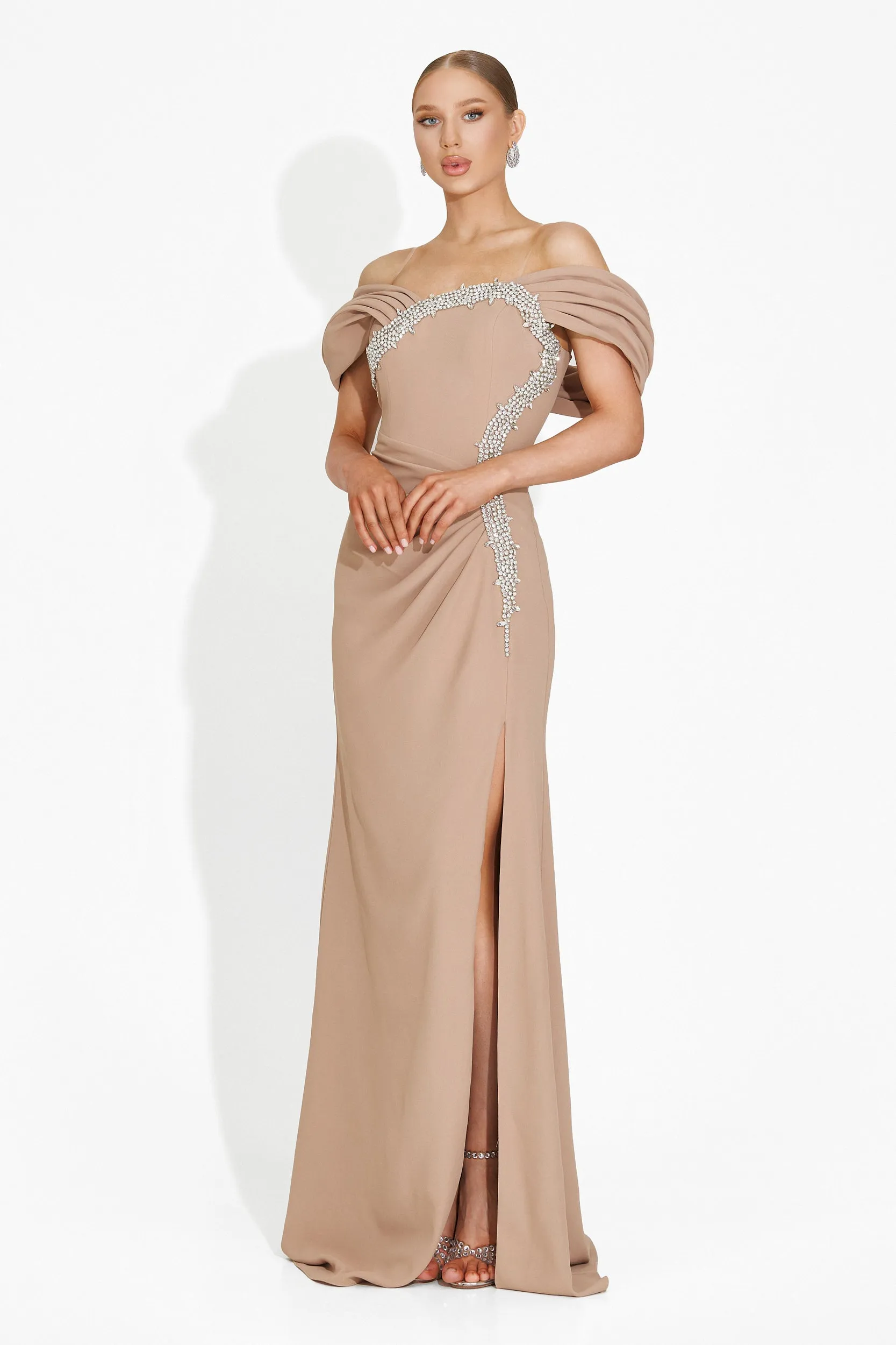 Rochie dama lunga bej Condesa Bogas sold by bogas product image thumbnail 3