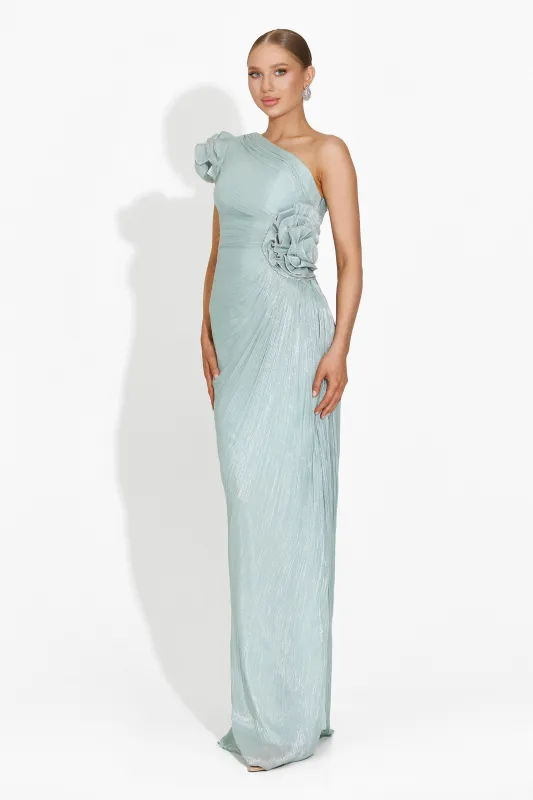 Rochie dama lunga turcoaz Estefana Bogas sold by bogas