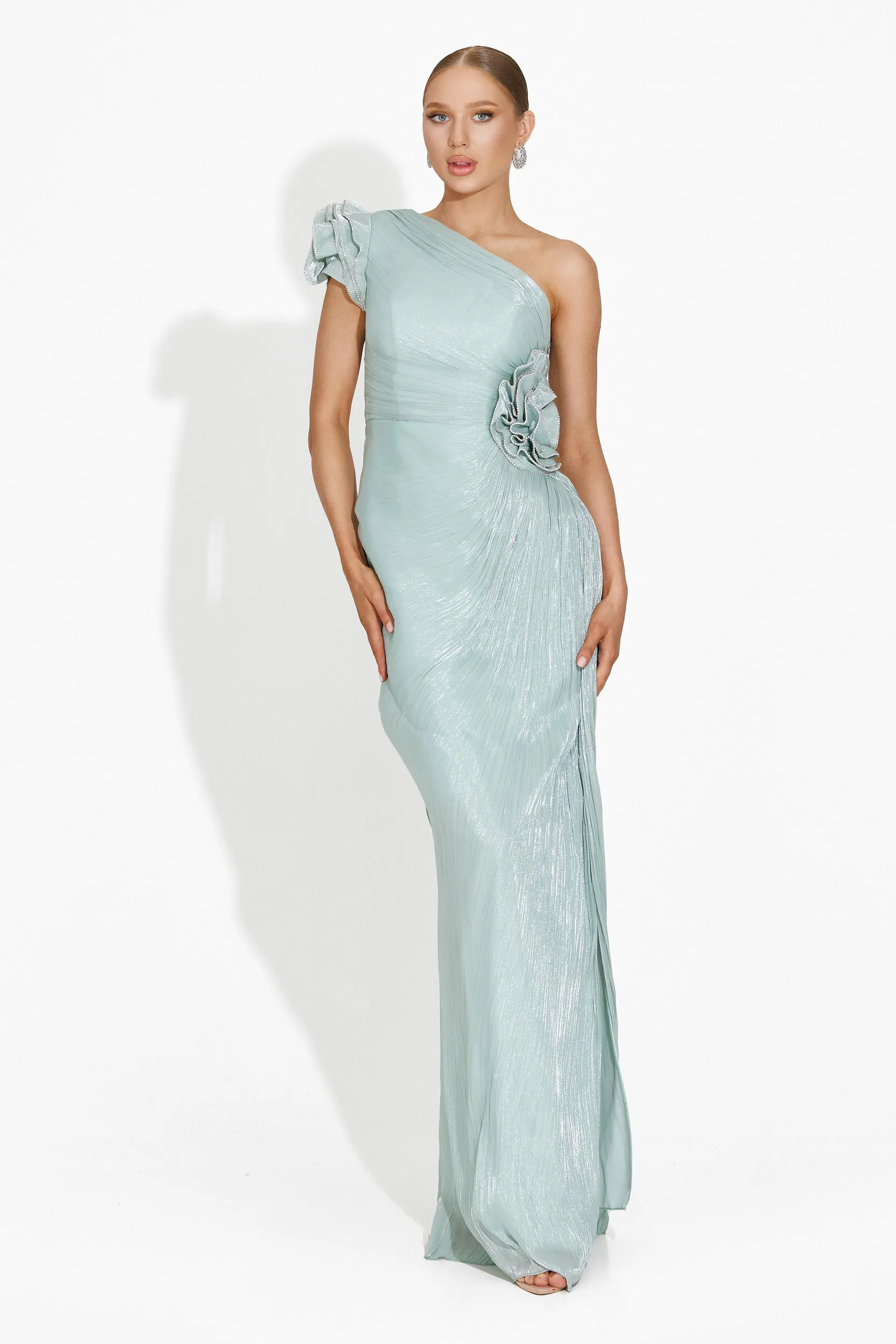 Rochie dama lunga turcoaz Estefana Bogas sold by bogas product image thumbnail 2