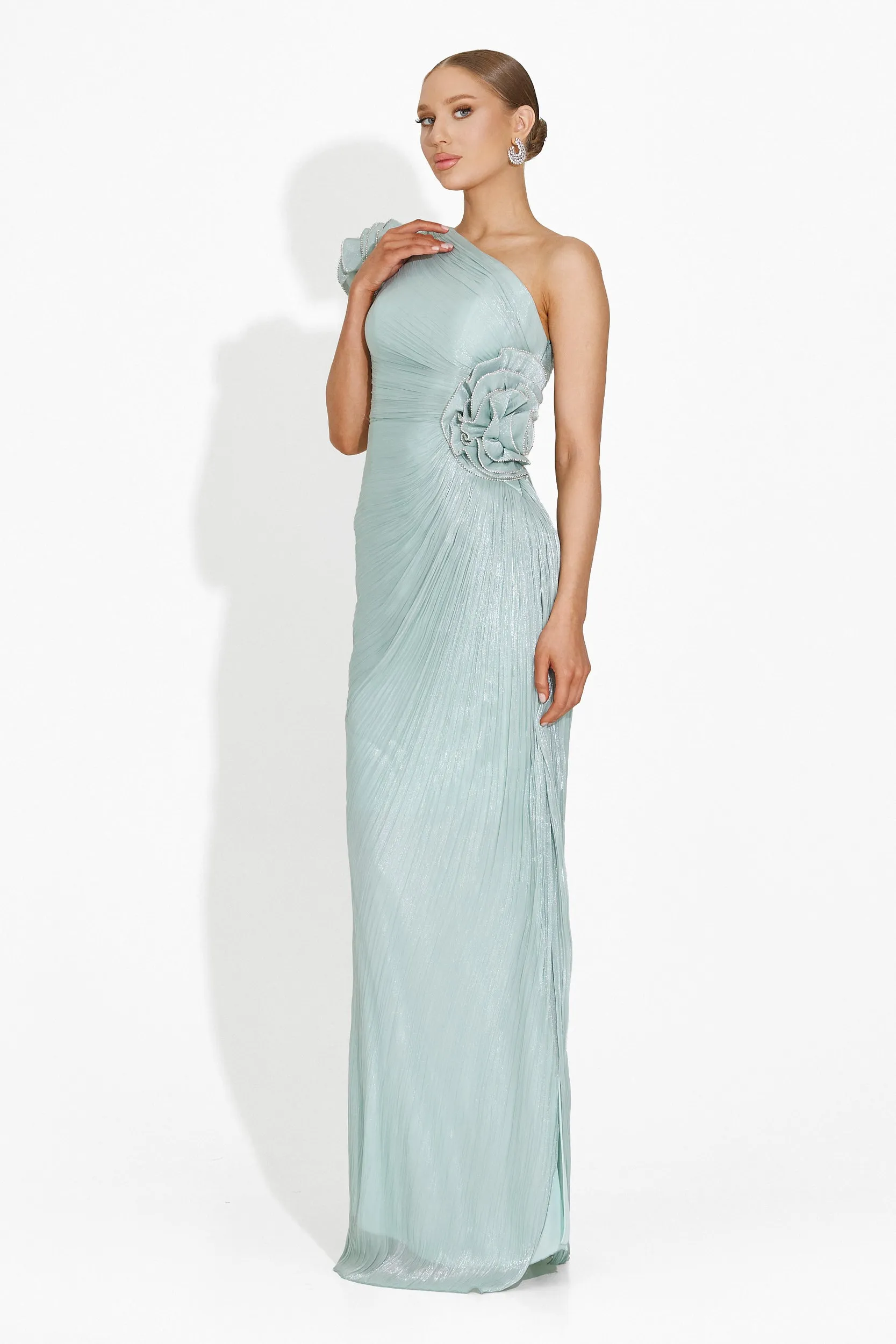 Rochie dama lunga turcoaz Estefana Bogas sold by bogas product image thumbnail 4