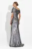 Rochie dama lunga argintie Melonie Bogas sold by bogas