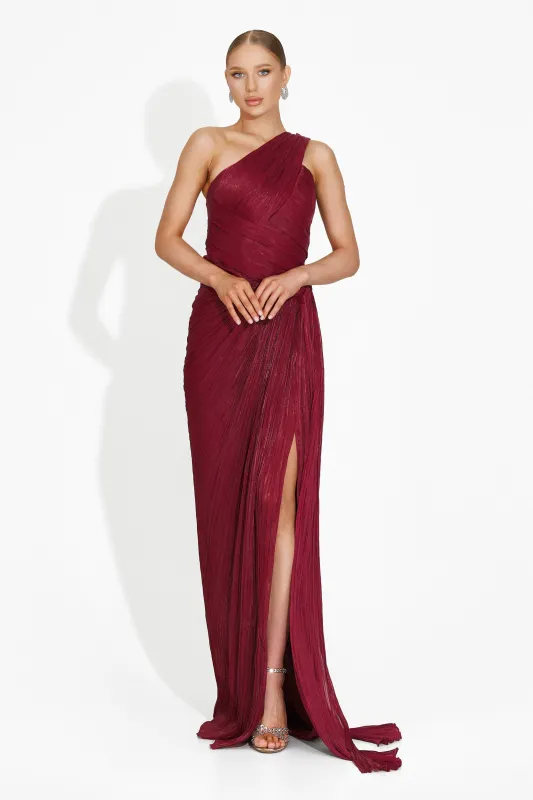 Rochie dama lunga burgundy Rosale Bogas sold by bogas