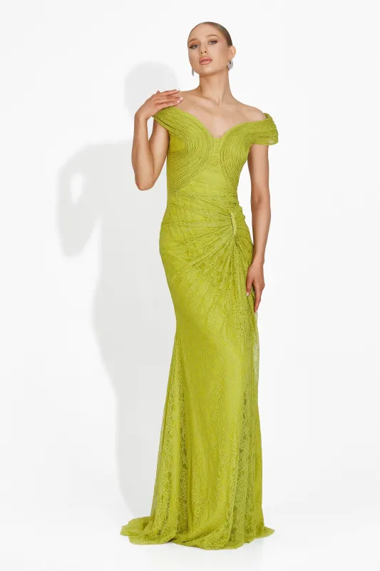Rochie dama lunga verde Marylin Bogas sold by bogas