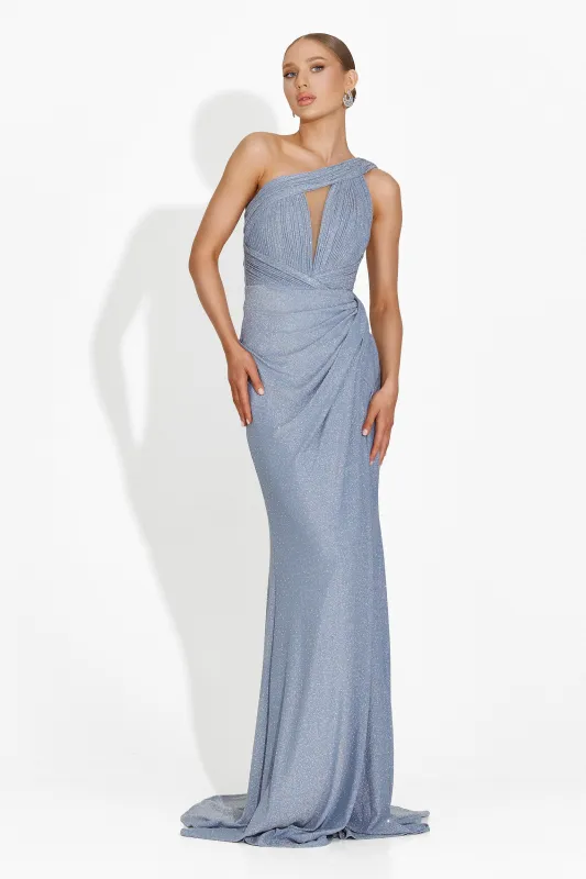 Rochie dama lunga bleu Maegan Bogas sold by bogas