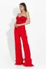 Pantaloni dama eleganti rosii Cesia Bogas sold by bogas