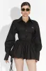Camasa dama casual neagra Tazle Bogas sold by bogas