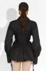 Camasa dama casual neagra Tazle Bogas sold by bogas