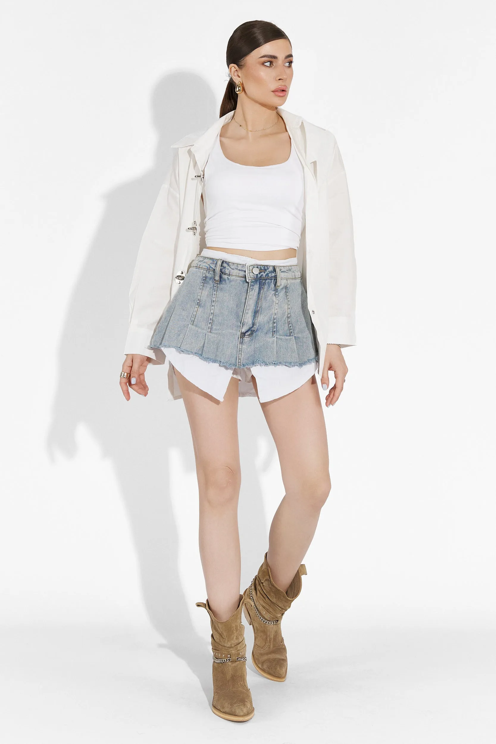 Fusta pantalon casual bleu Olsen Bogas sold by bogas product image thumbnail 3