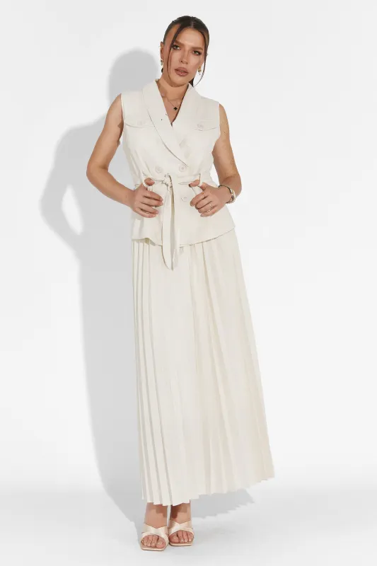 Compleu cu fusta bej Timothy Bogas sold by bogas