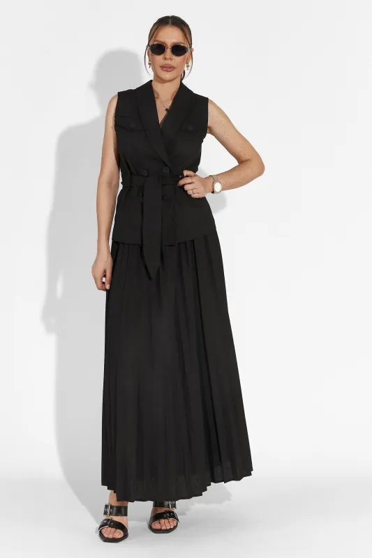 Compleu cu fusta negru Timothy Bogas sold by bogas