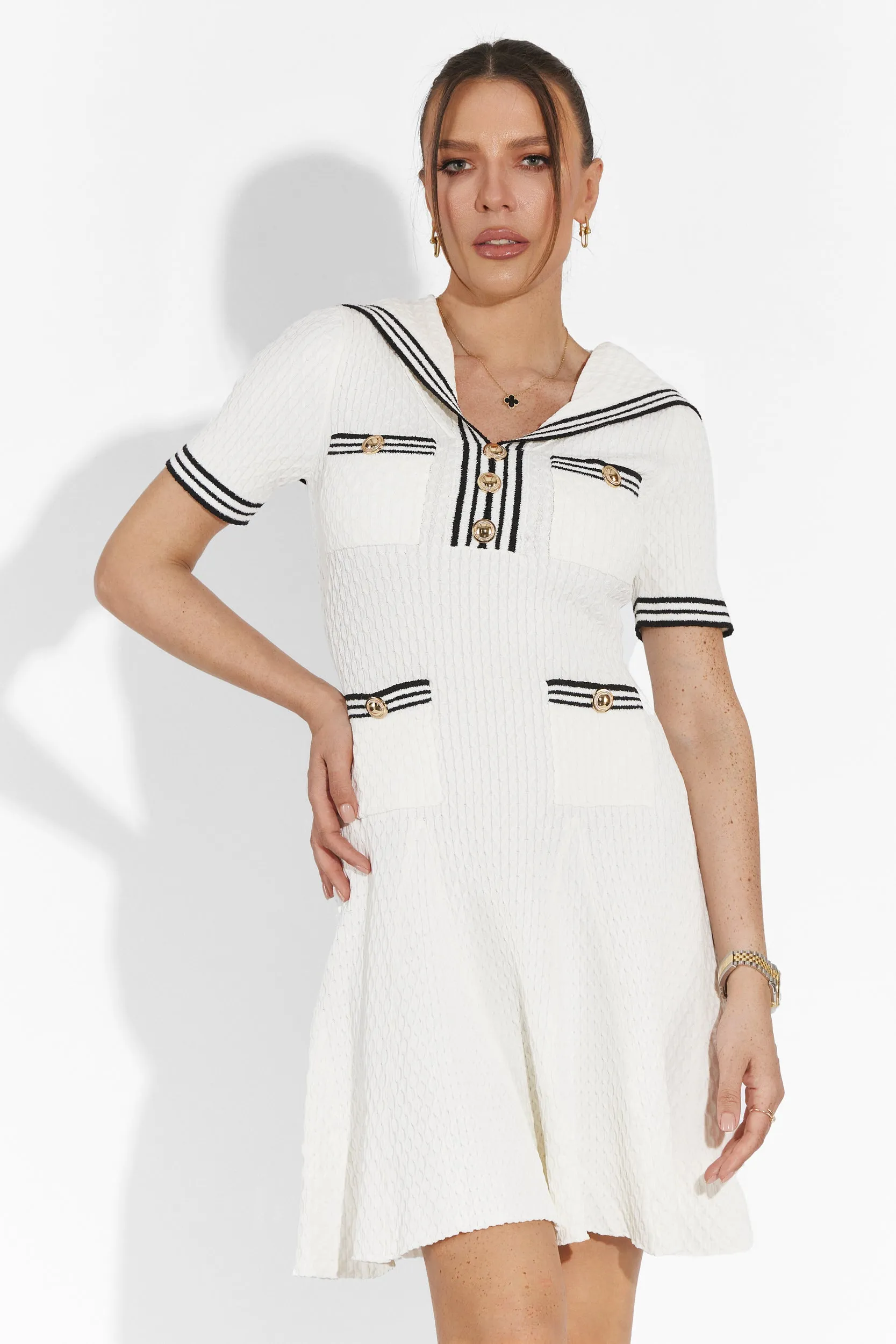 Rochie dama scurta alba Menas Bogas sold by bogas product image thumbnail 2