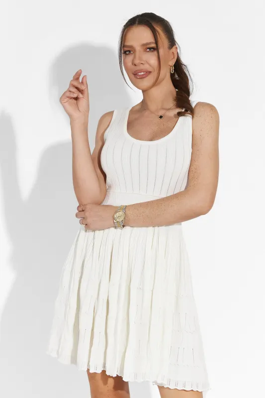 Rochie dama scurta alba Flimsy Bogas sold by bogas