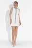Rochie dama scurta alba Kalysa Bogas sold by bogas