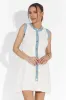 Rochie dama scurta alba Kalysa Bogas sold by bogas