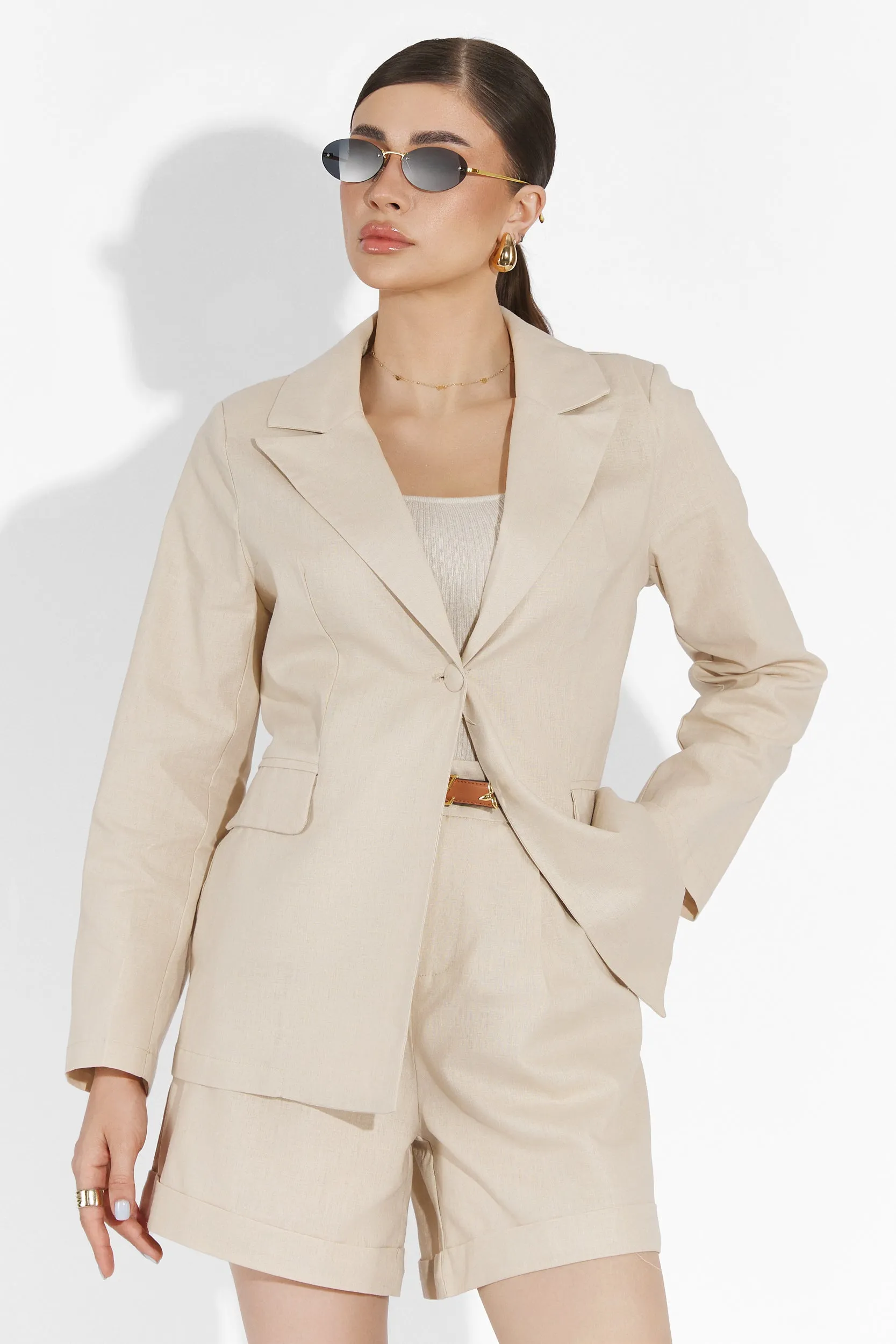 Compleu cu pantaloni scurti crem Dodle Bogas sold by bogas product image thumbnail 5