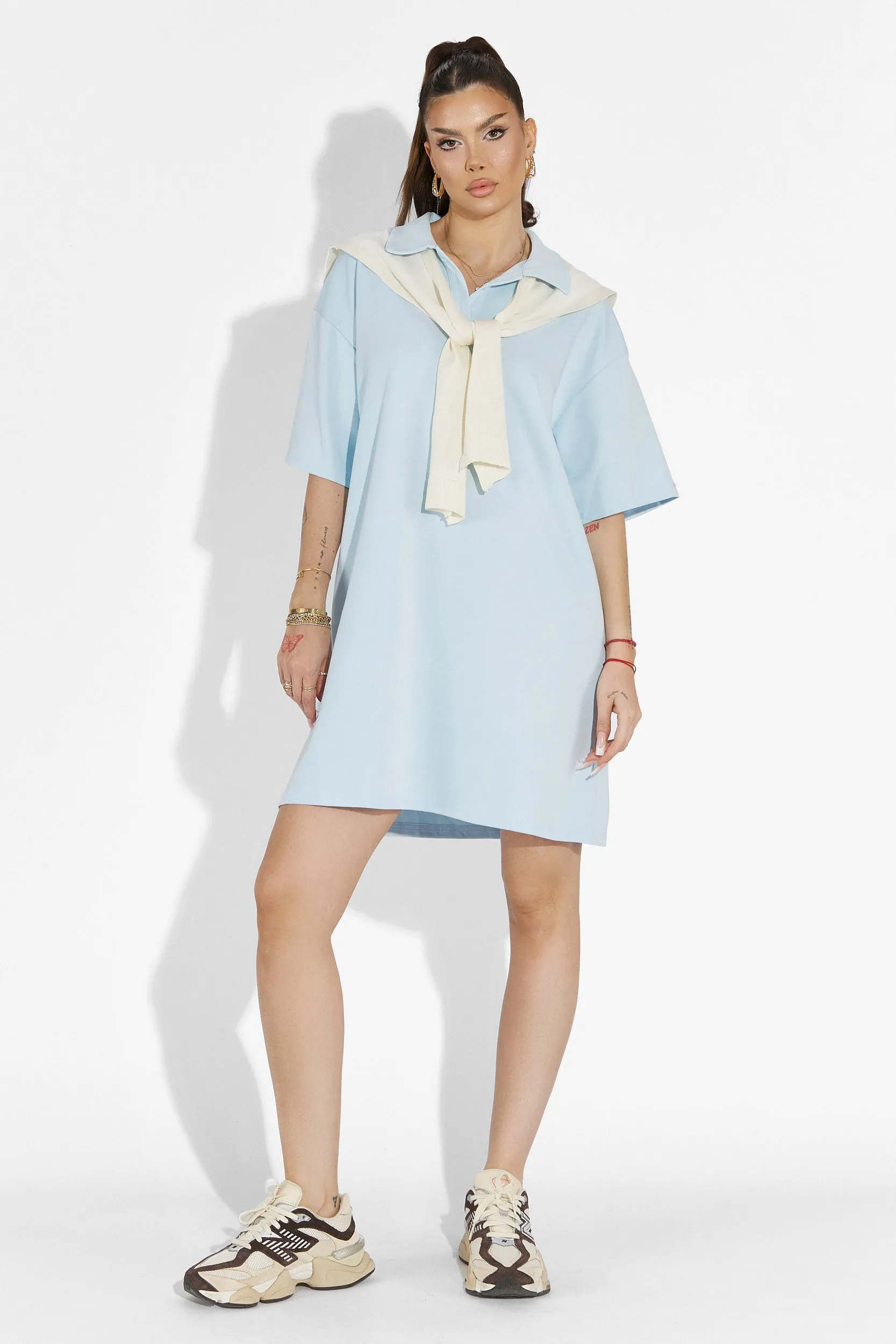 Rochie dama scurta bleu Glimy Bogas sold by bogas product image thumbnail 3