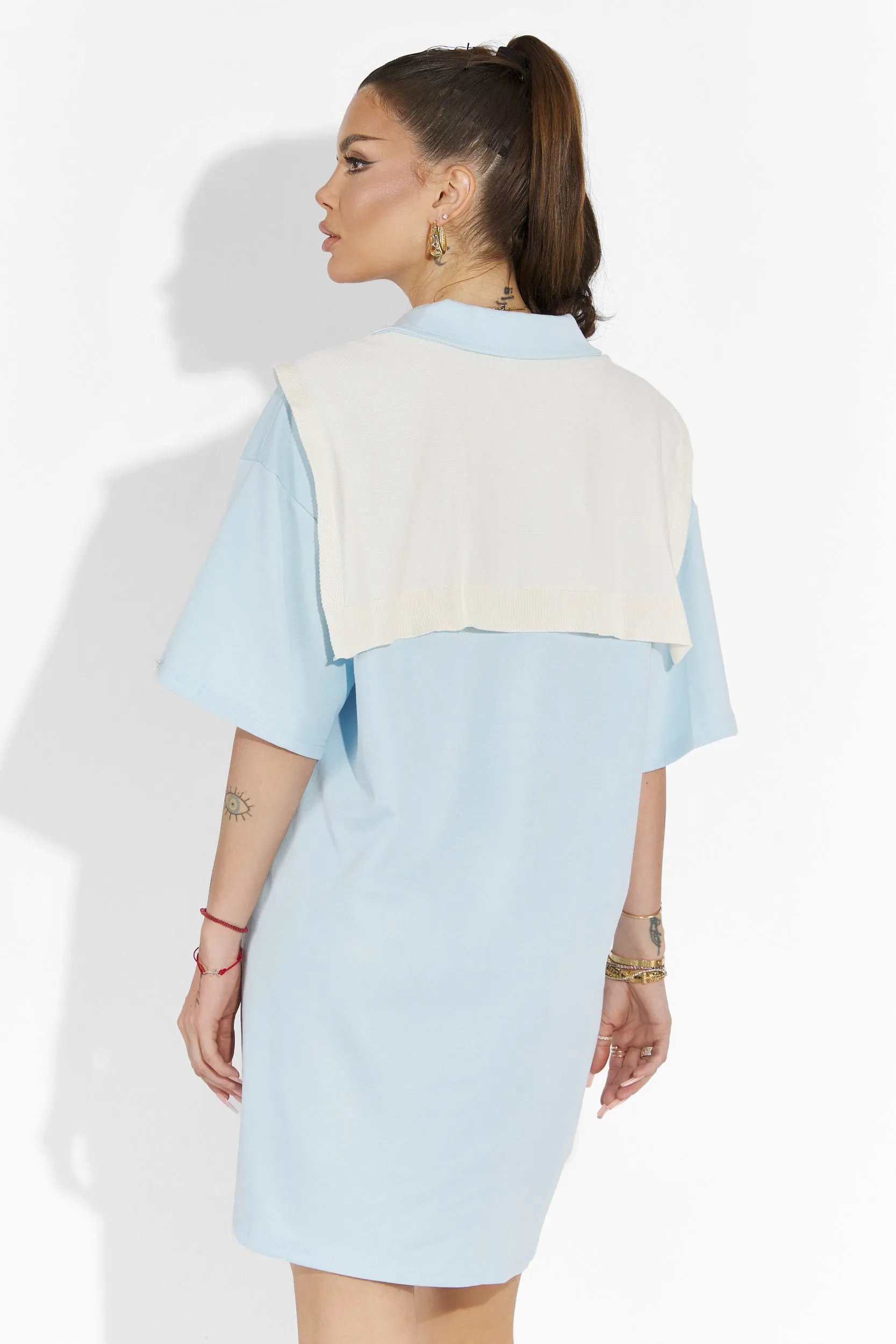 Rochie dama scurta bleu Glimy Bogas sold by bogas product image thumbnail 2