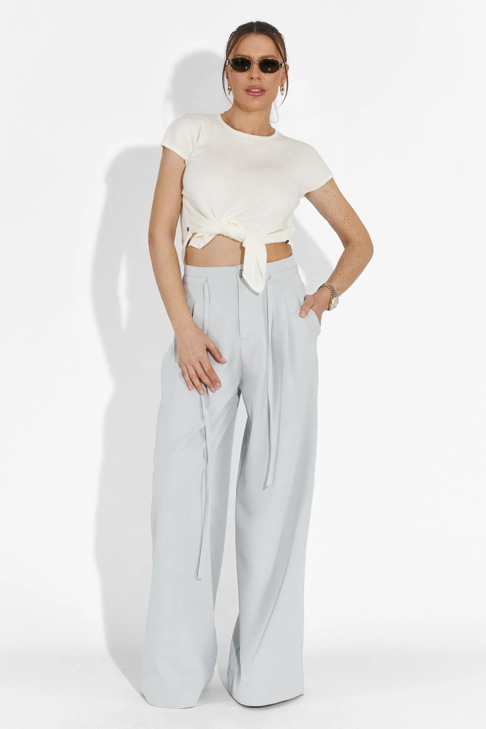 Pantaloni dama casual bleu Eusebiu Bogas sold by bogas product image thumbnail 4