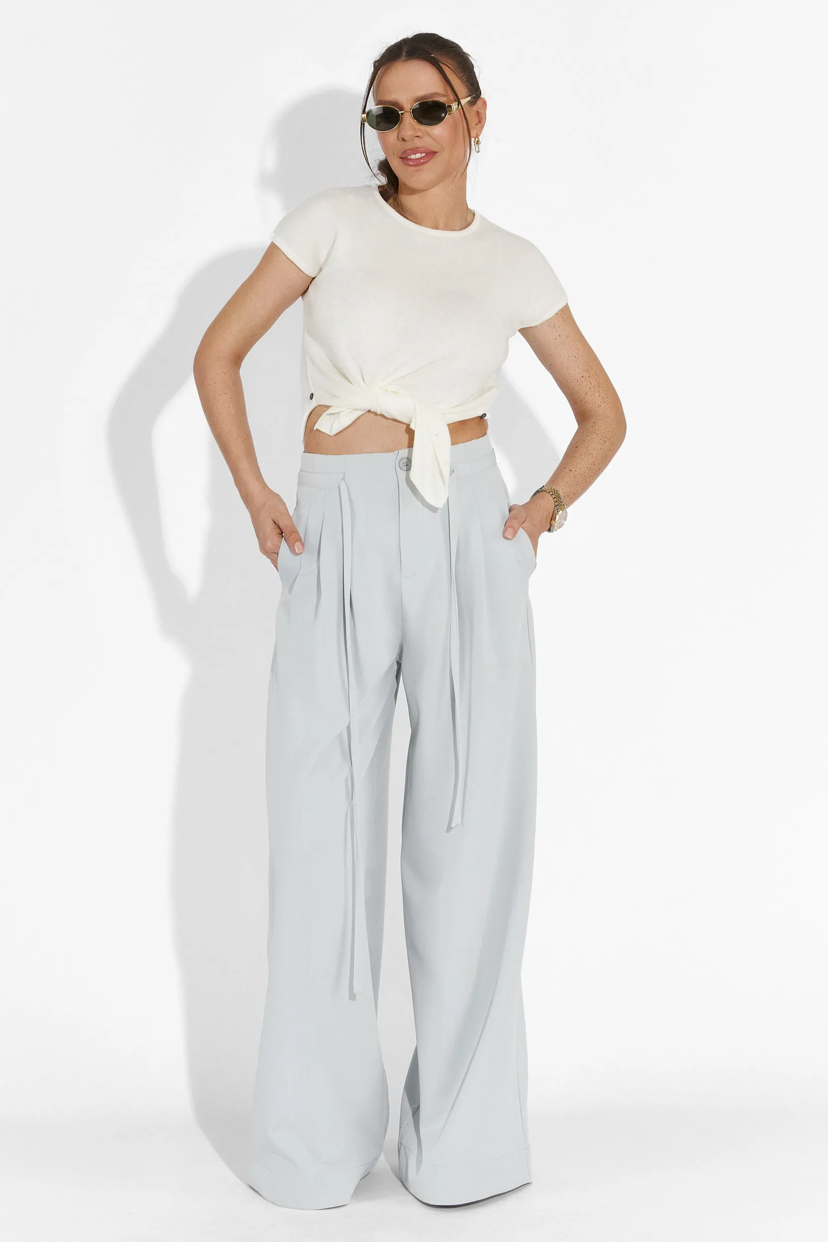 Pantaloni dama casual bleu Eusebiu Bogas sold by bogas product image thumbnail 3