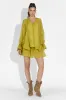 Compleu cu fusta pantalon verde lime Sabryna Bogas sold by bogas