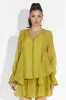 Compleu cu fusta pantalon verde lime Sabryna Bogas sold by bogas