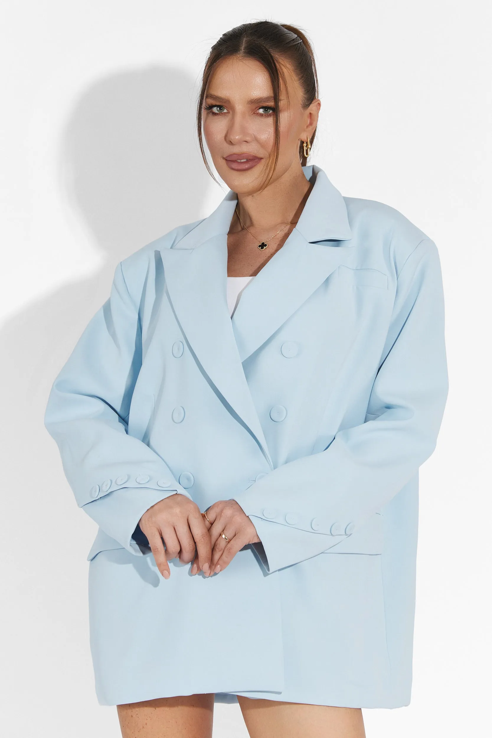 Compleu cu pantaloni scurti bleu Smozy Bogas sold by bogas