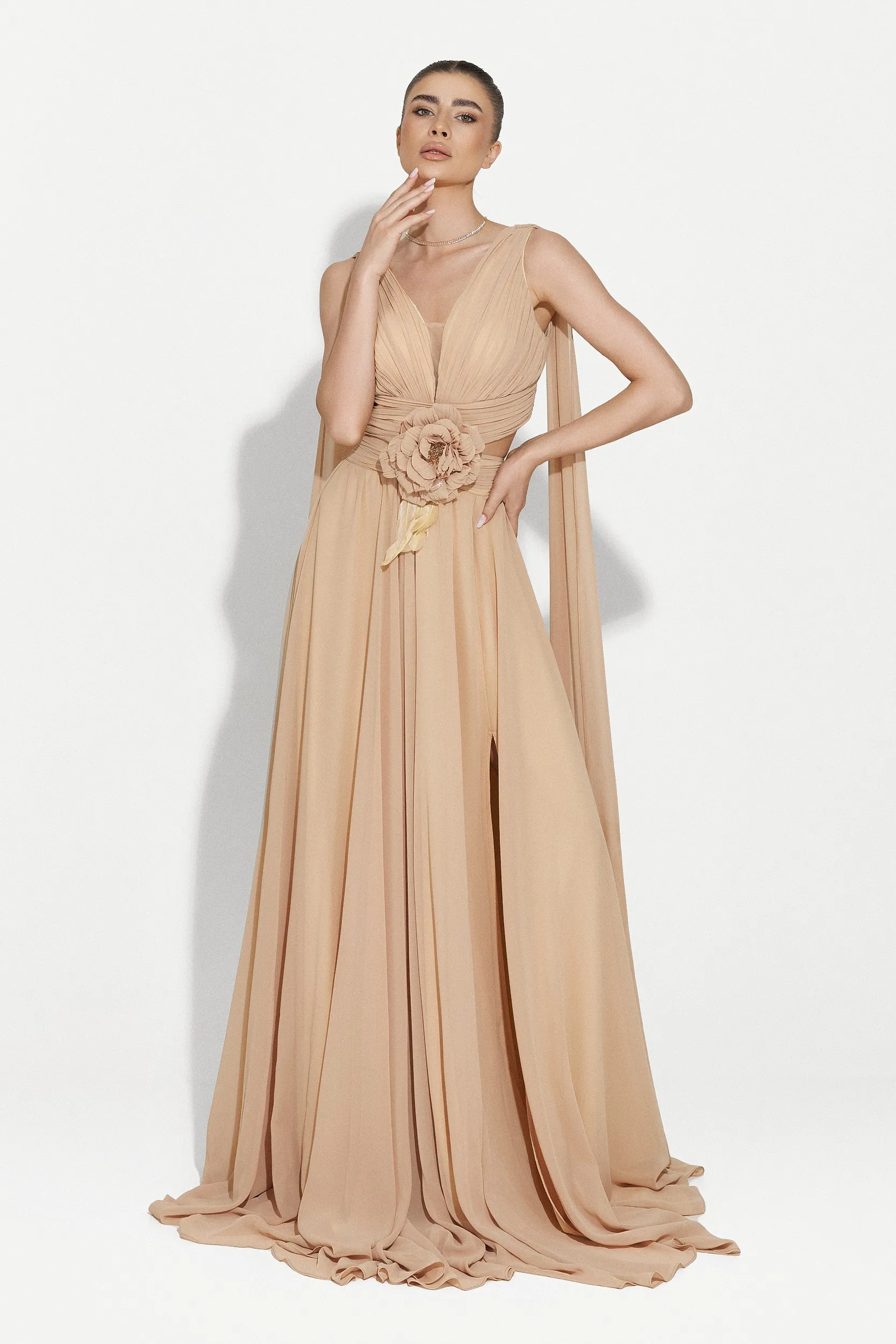 Rochie dama lunga bej Ruba Bogas sold by bogas product image thumbnail 3