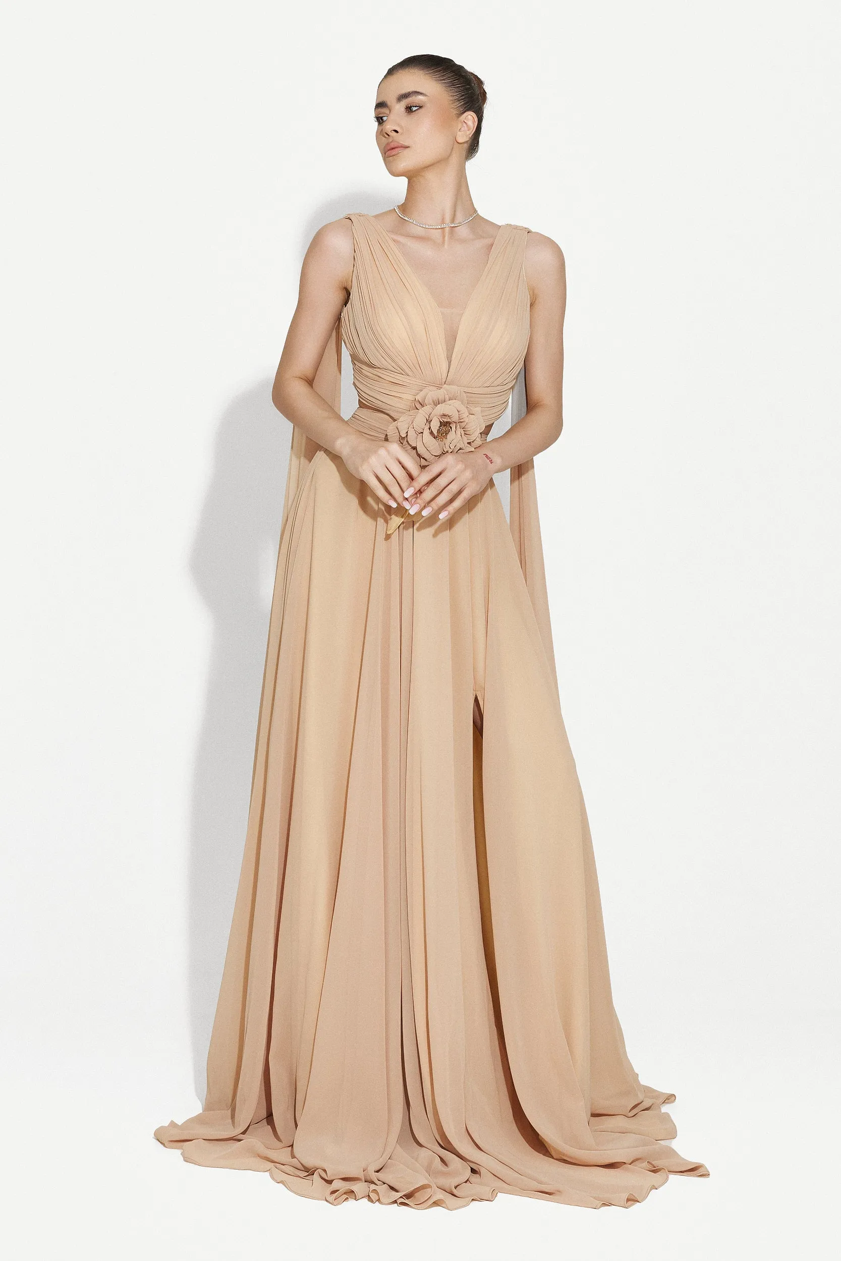 Rochie dama lunga bej Ruba Bogas sold by bogas product image thumbnail 4