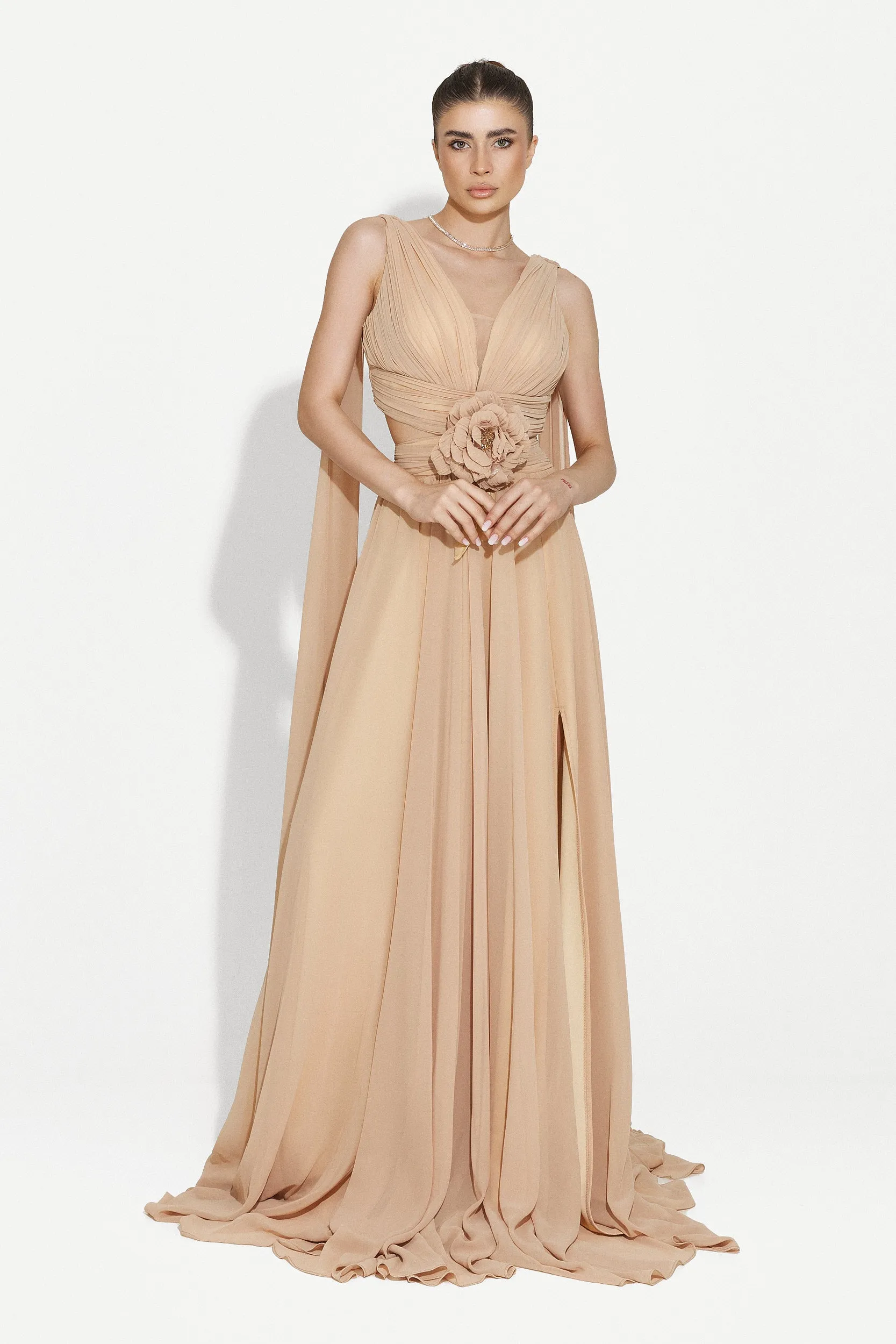 Rochie dama lunga bej Ruba Bogas sold by bogas product image thumbnail 5