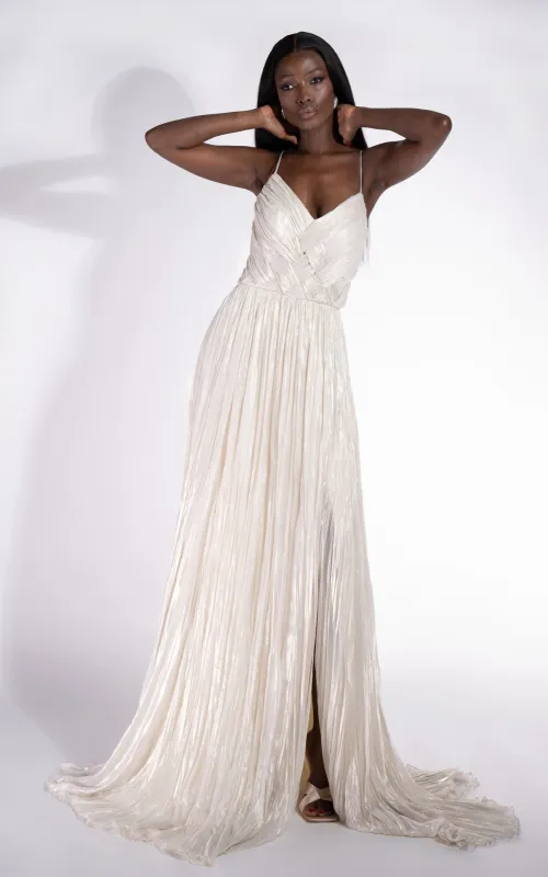 Rochie dama lunga crem Edyna Bogas sold by bogas