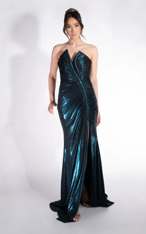 Rochie dama lunga verde Claudya Bogas sold by bogas