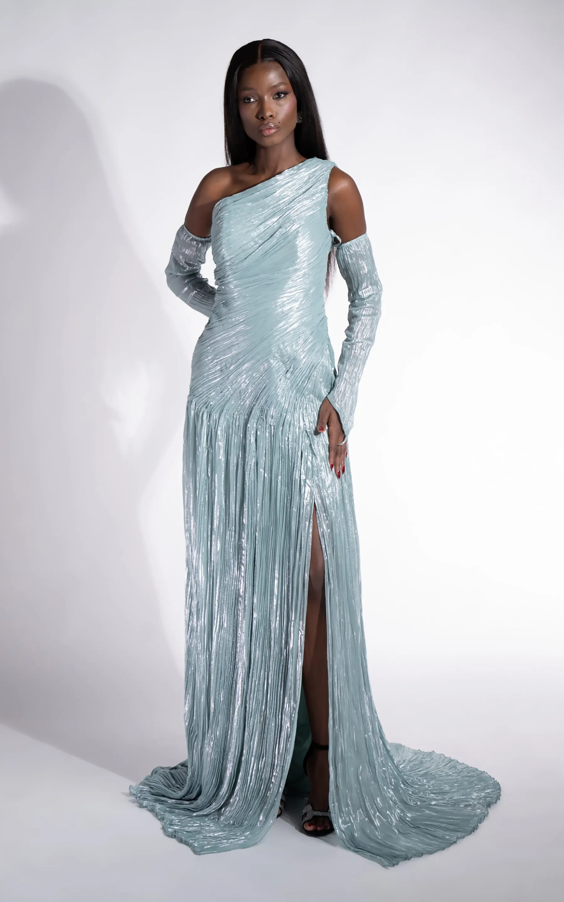 Rochie dama lunga turcoaz Penye Bogas sold by bogas