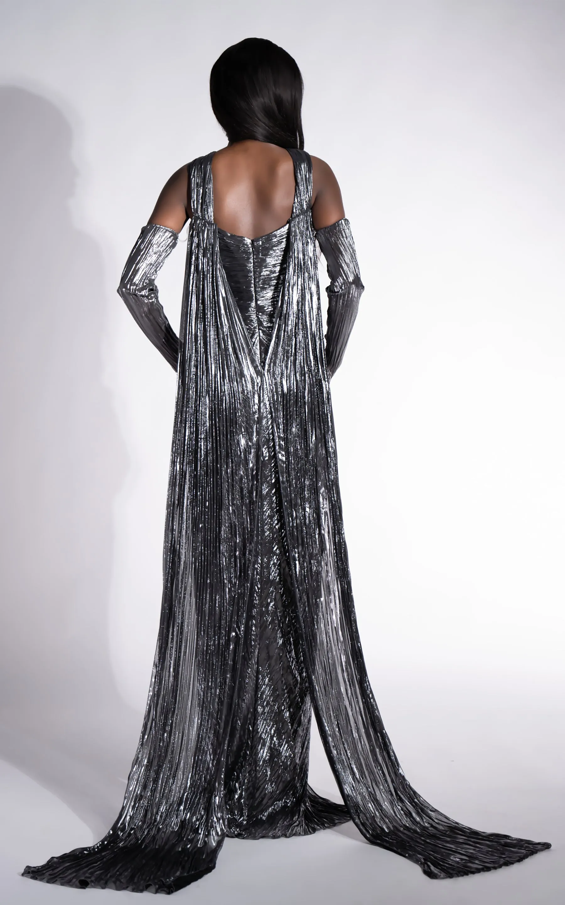 Rochie dama lunga argintie Karlyana Bogas sold by bogas product image thumbnail 3