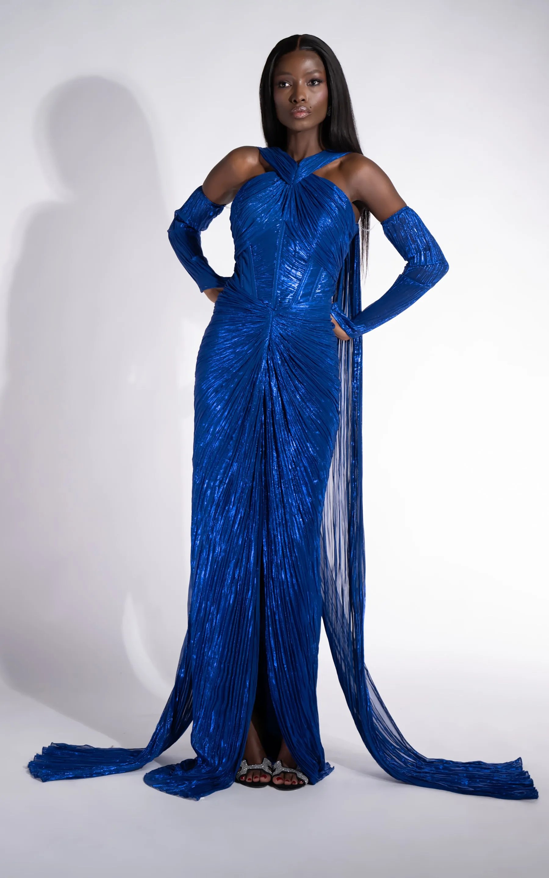 Rochie dama lunga albastru Karlyana Bogas sold by bogas product image thumbnail 4