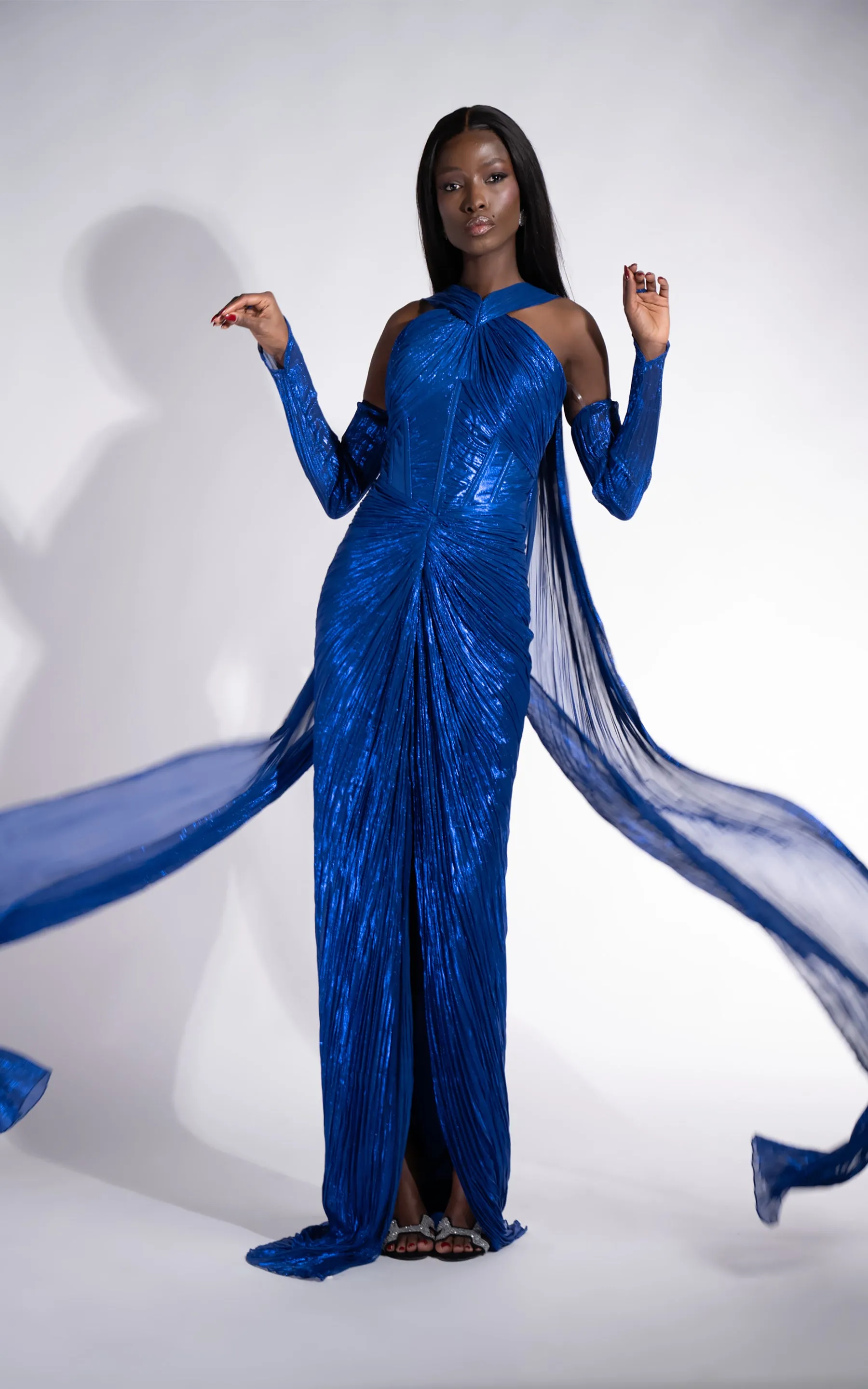 Rochie dama lunga albastru Karlyana Bogas sold by bogas