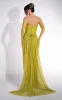 Rochie dama lunga verde lime Sadye Bogas sold by bogas