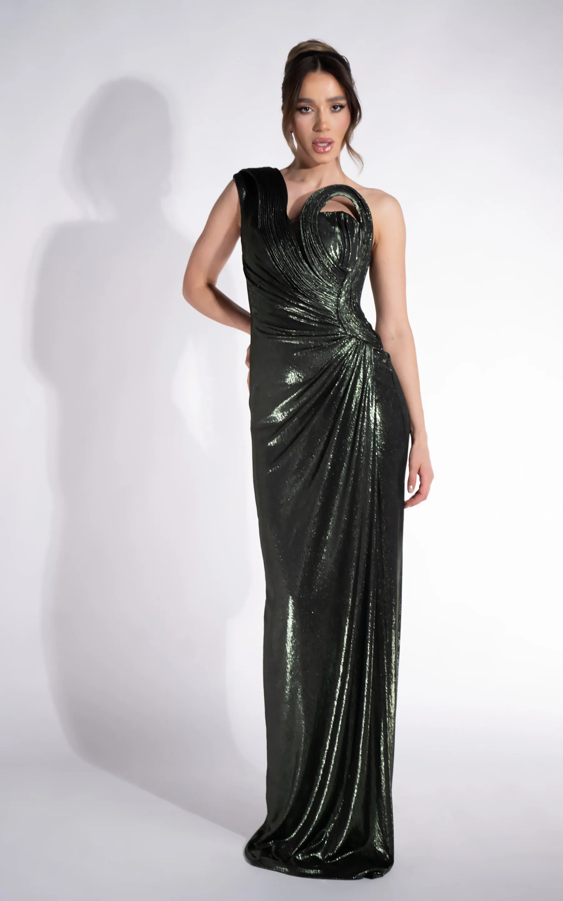 Rochie dama lunga verde Chantela Bogas sold by bogas