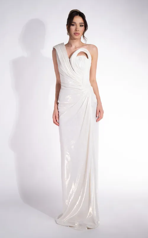 Rochie dama lunga alba Chantela Bogas sold by bogas