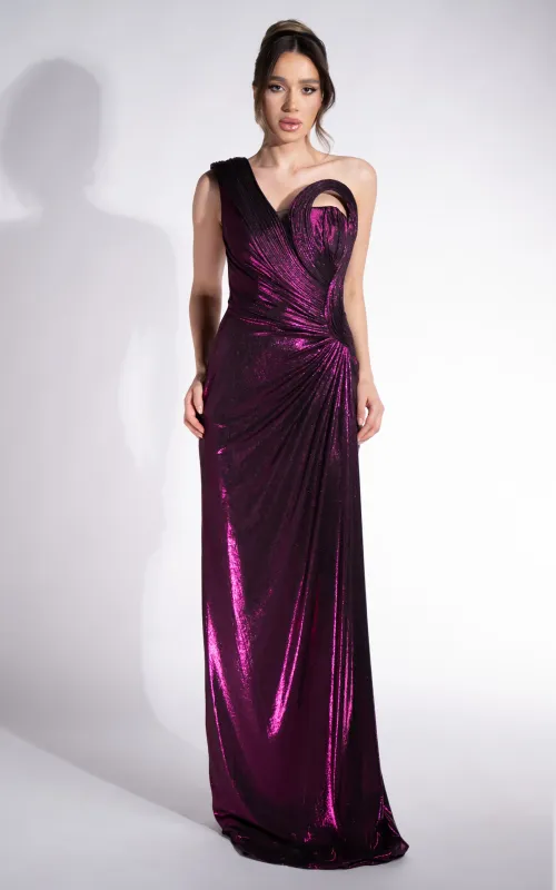 Rochie dama lunga burgundy Chantela Bogas sold by bogas