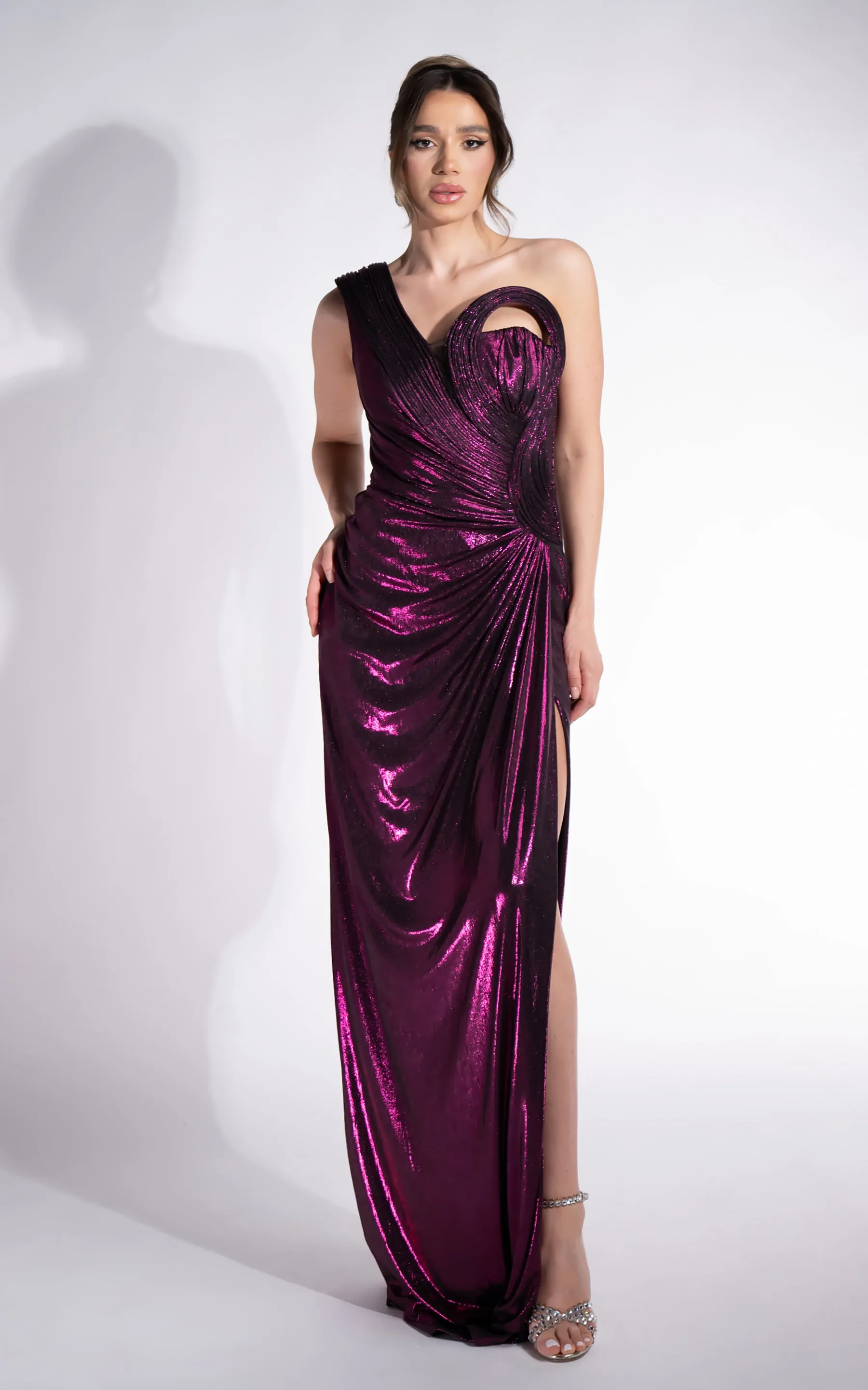 Rochie dama lunga burgundy Chantela Bogas sold by bogas product image thumbnail 3