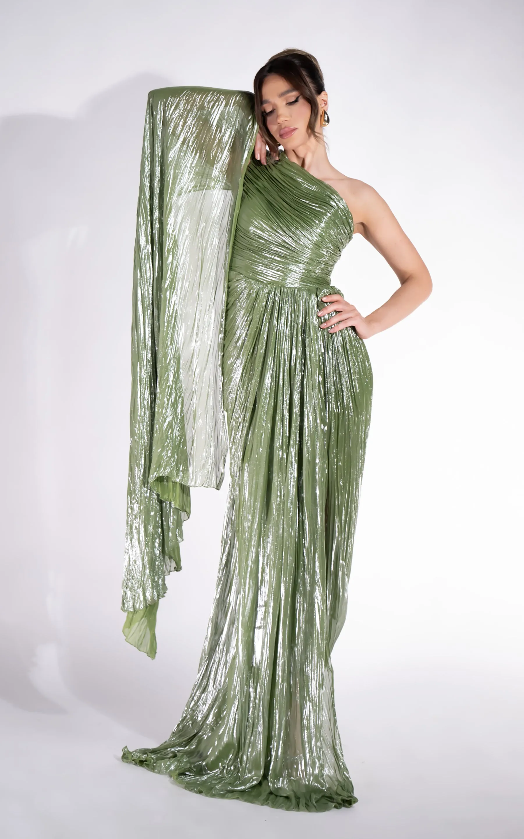 Rochie dama lunga verde Nabuka Bogas sold by bogas product image thumbnail 4