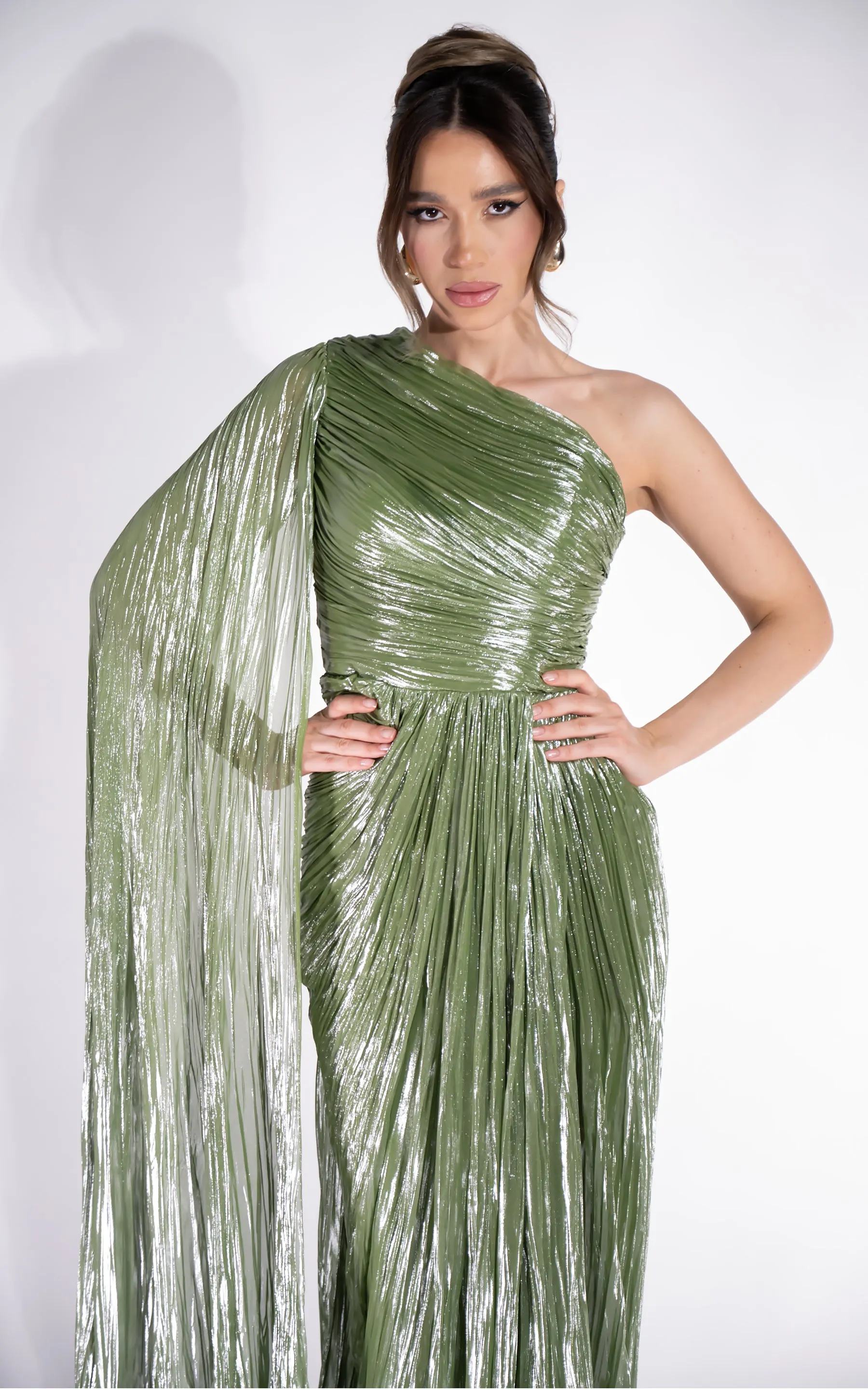 Rochie dama lunga verde Nabuka Bogas sold by bogas product image thumbnail 5